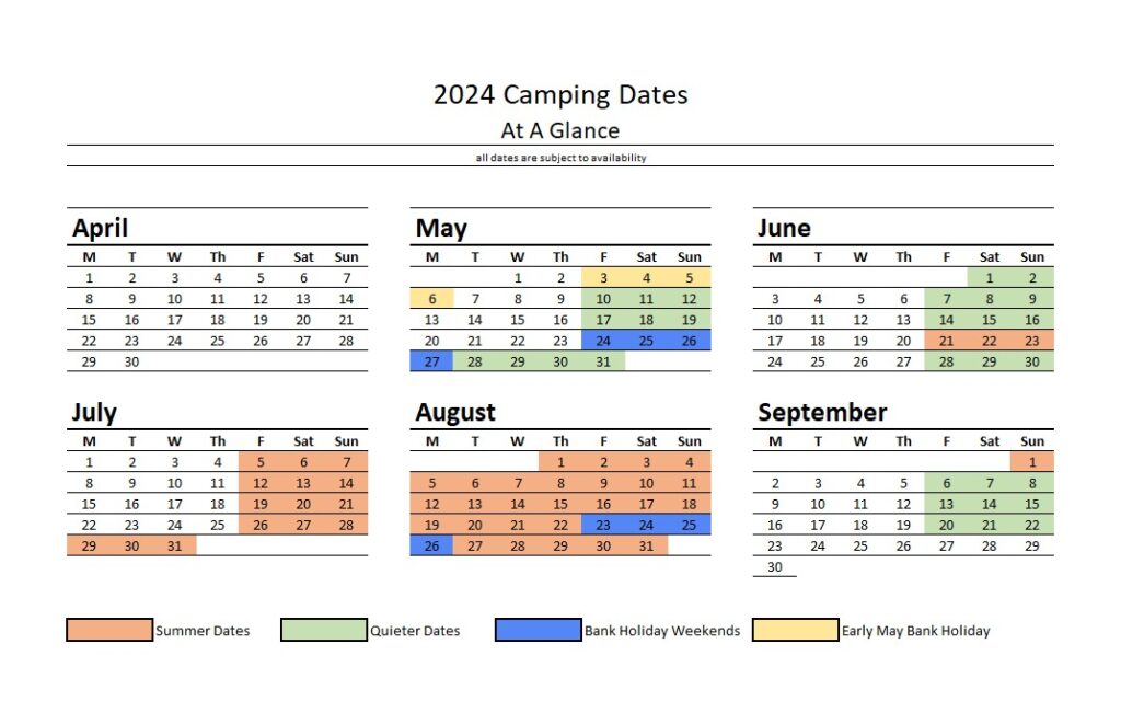 2024 Camping Dates Fox Wood Camping